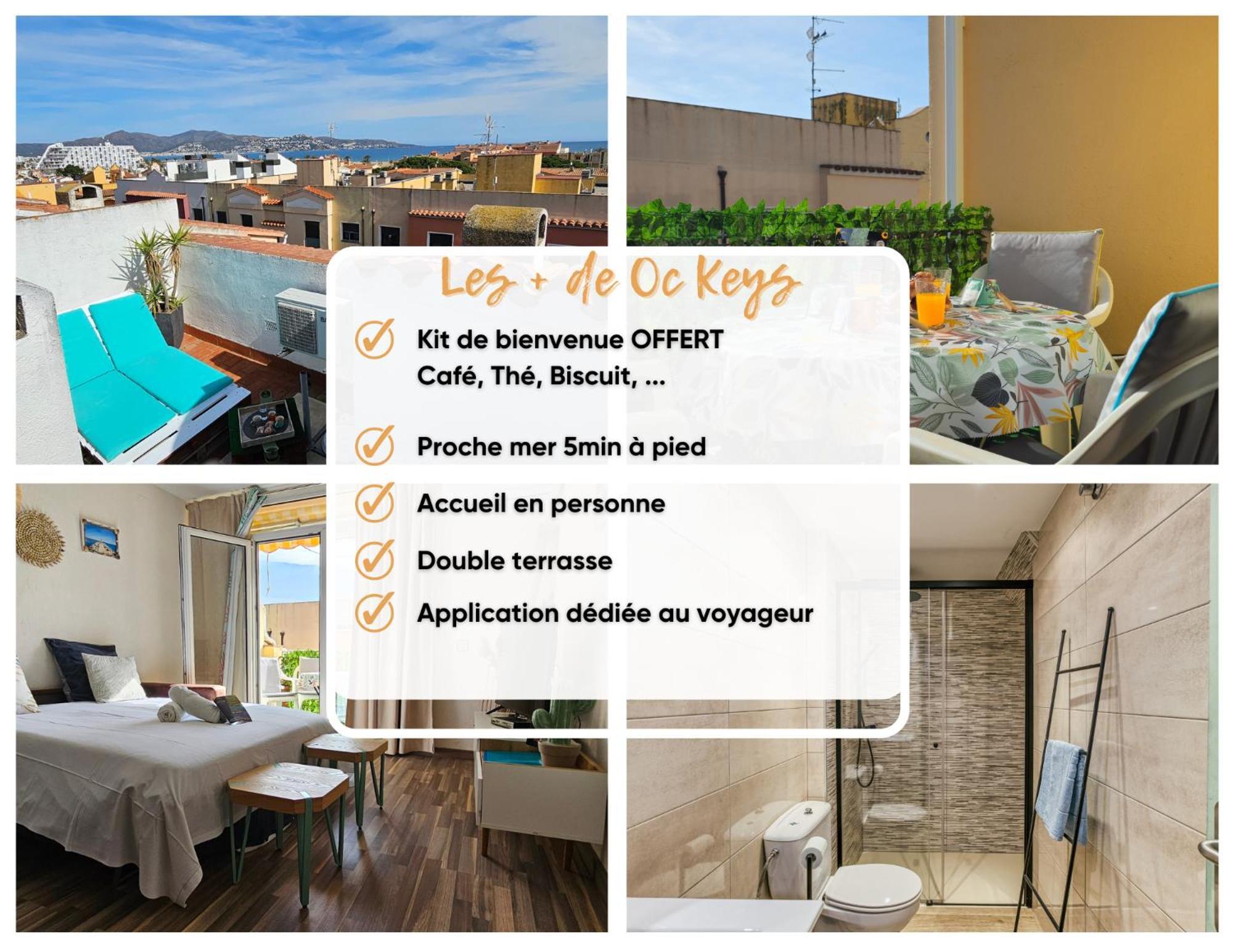 La Petite Venise Empuriabrava Solarium Vue Mer, 2 Terrasses Clim Parking Free Oc Keys Eksteriør billede